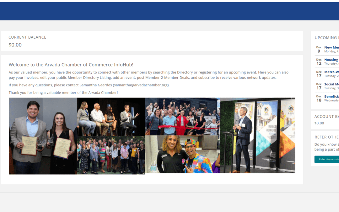 Welcome to the Arvada Chamber’s New Member Info Hub